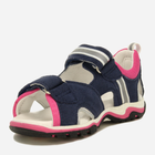 Дитячі шкіряні сандалії для дівчинки Bartek 16176-010 28 Темно-синій/Рожевий (5903607814047) - зображення 3