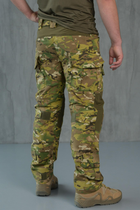 Чоловічі тактичні штани з Наколінниками у комплекті та Вставками FLEX / Міцні Брюки ріп-стоп мультикам 4XL - зображення 9