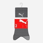 Набір жіночих шкарпеток 3 пари Puma Crew Sock 3P 88035505 35-38 Сірий (8713537207010) - зображення 2