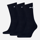 Zestaw skarpetek damskich 3 pary Puma Crew Sock 3P 88035519 35-38 Ciemnogranatowy (8718824620565)