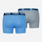 Набір чоловічих трусів 2 штуки Puma Basic Boxer 2P 90682372 M Голубой/Сірий (8720245482356) - зображення 2