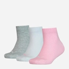 Набір дитячих шкарпеток 3 пари Puma Kids Quarter 3P 90737518 39-42 Сірий/Білий/Рожевий (8718824901602) - зображення 1