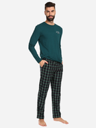 Piżama (bluza + spodnie) Tommy Hilfiger UM0UM03130 XL Zielona (8720645422402) - obraz 3
