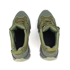 Тактичні шкіряні кросівки Oksy Tactical літні з сіткою трекінгові Olive розмір 40 - зображення 6