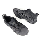 Тактичні шкіряні кросівки Oksy Tactical літні з сіткою трекінгові Black розмір 42 - зображення 4