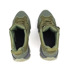 Тактичні шкіряні кросівки Oksy Tactical літні з сіткою трекінгові Olive розмір 43 - зображення 6