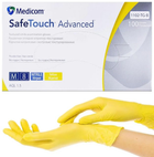 Рукавички нітрилові SafeTouch® Extend Medicom без пудри 2 штуки (1 пара) жовтий розмір M - зображення 2