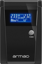 UPS Armac Office 1000E 1000VA (650W) Black (O/1000E/LCD) - obraz 2