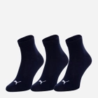 Набір чоловічих шкарпеток 3 пари Puma Unisex Quarter Plain 3p 90697822 39-42 Темно-синій (8718824423074) - зображення 1