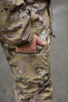 Чоловічі штани Softshell на флісі колір мультикам Водонепроникні S - зображення 3