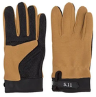 Тактичні рукавички 5.11 повнопалі коричневі XL - зображення 5