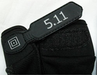 Тактические перчатки 5.11 полнопальцевые чёрные XL - изображение 3