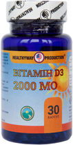 Вітамін D3 Healthyway Production 2000 МО 30 капсул (616659000973) - зображення 1
