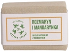 Mydło w kostce Mydlarnia Cztery Szpaki Rozmaryn i Mandarynka naturalne 110 g (5903641980647) - obraz 1