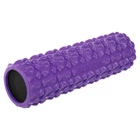 Масажний ролер ролик мфр заповнений піною Zelart Grid Bubble Roller 9391 довжина 45см Violet