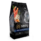 Корм для длинношерстных кошек Savory со свежим лососем и белой рыбой