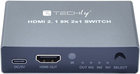 Сплітер Techly HDMI 8K/60Hz 2m HDCP 2.3 (IDATA HDMI-2138KT) - зображення 4