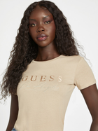 Футболка жіноча Guess Q3OI04KAK91-G1BQ M Бежева (7621701442444) - зображення 4