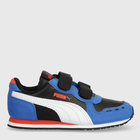 Buty sportowe chłopięce na rzepy Puma Cabana Racer SL 20 V PS 38373007 34.5 (2) Czarny/Niebieski (4065452827809)