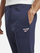 Spodnie dresowe męskie Reebok Identity Smal 100049529 L Granatowe (4066751213362) - obraz 4