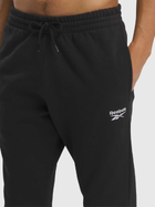 Spodnie dresowe męskie Reebok Identity Smal 100202842 S Czarne (1200143504635) - obraz 4