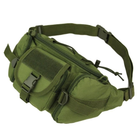 Сумка поясна тактична / Чоловіча сумка / Армійська сумка. IL-966 Колір: зелений - зображення 7