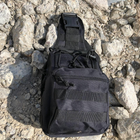 Черная сумка мужская тактическая нагрудная / Тактический рюкзак ВСУ / Тактический средний LJ-229 мужской рюкзак