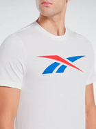 Футболка бавовняна довга чоловіча Reebok Gs Vector Tee 100065058 2XL Біла (4066751169140) - зображення 4