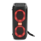 Портативна колонка TG333 2x5W з RGB підсвічуванням Black