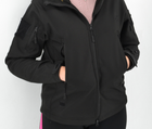 Женская тактическая куртка Eagle Soft Shell с флисом Black 3XL (AW010803) - изображение 4