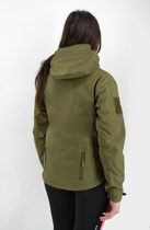 Женская тактическая куртка Eagle Soft Shell с флисом Green Olive 3XL (AW010795) - изображение 4