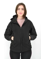 Женская тактическая куртка Eagle Soft Shell с флисом Black XL (AW010801) - изображение 2