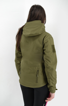Жіноча тактична куртка Eagle Soft Shell із флісом Green Olive XS (AW010789) - зображення 4