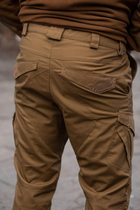 Чоловічі тактичні штани «Kayman Military» койот із посиленими зонами та накладними кишенями Rip-stop 32/34 - зображення 6