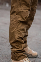 Чоловічі тактичні штани «Kayman Military» койот із посиленими зонами та накладними кишенями Rip-stop 32/34 - зображення 8