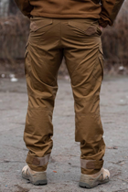 Чоловічі тактичні штани «Kayman Military» койот із посиленими зонами та накладними кишенями Rip-stop 30/32 - зображення 3