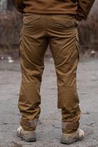 Чоловічі тактичні штани «Kayman Military» койот із посиленими зонами та накладними кишенями Rip-stop 38/34 - зображення 3