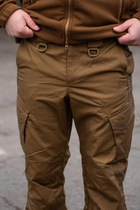 Мужские тактические штаны Kayman Military койот с усиленными зонами и накладными карманами Rip-stop 30/32 - изображение 7