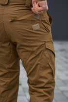 Чоловічі тактичні штани «Kayman Military» койот із посиленими зонами та накладними кишенями Rip-stop 30/32 - зображення 12