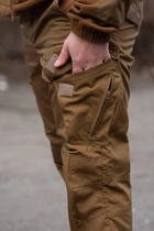 Чоловічі тактичні штани «Kayman Military» койот із посиленими зонами та накладними кишенями Rip-stop 36/32 - зображення 5