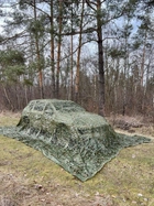 Маскировочная сетка 4х6м для автомобиля, пикапа, внедорожника и техники "Листья зелёные №1" - изображение 2