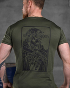Тактическая потоотводящая футболка Odin олива welcome M - изображение 7