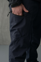Чоловічі темно-сині штани ДСНС SoftShell на флісі із високою Посадкою L - зображення 3