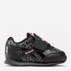 Buty sportowe dziecięce dla dziewczynki na rzepy Reebok Royal Cl Jog 100075218 24.5 Czarne (1200143267967) - obraz 1