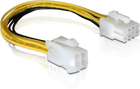 Kabel DeLock ATX (4-pin) - ATX (8-pin) Yellow (4016032174004) - obraz 1