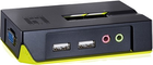 Przełącznik Level One KVM-Switch 2 PC - VGA + USB + Audio Black (KVM-0221) - obraz 1