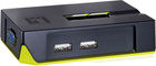 Przełącznik Level One KVM-Switch 2 PC - VGA + USB Black (KVM-0222) - obraz 1