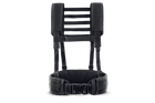 Ремінно плечова система базова U-WIN з лямками / розвантажувальна система РПС під балістичний пакет розміру М Cordura 500 Чорний - зображення 1