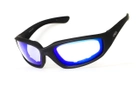 Очки защитные фотохромные Global Vision KickBack Photochromic (G-Tech™ blue) Anti-Fog, фотохромные синие - изображение 1