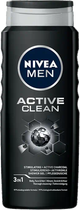 Гель для душу Nivea Men Shower Gel Active Clean 3 в 1 500 мл (9005800243306) - зображення 1